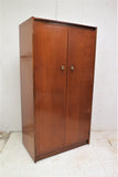 Mid Century English Double Door Wardrobe Armoire