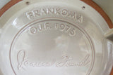 1975 Frankoma Pottery Peace On Earth Christmas Plate - Joniece Frank