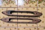 2 Antique Primitive Wooden Weaving Loom Shuttles