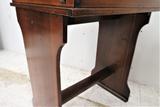 Antique English Child's Primary School Lift Top Desk With Ink Well